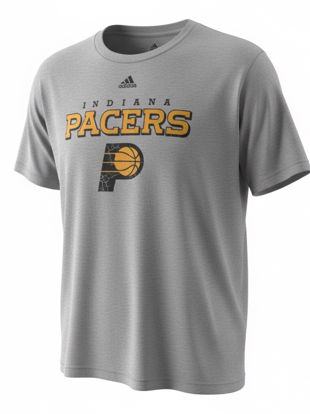 Adidas Indiana Pacers Shirt Mens XL Gray Short Sleeve Basketball Graphic Tee NBA